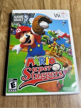 Mario Super Sluggers Nintendo Wii Game Complete CIB Tested & Working